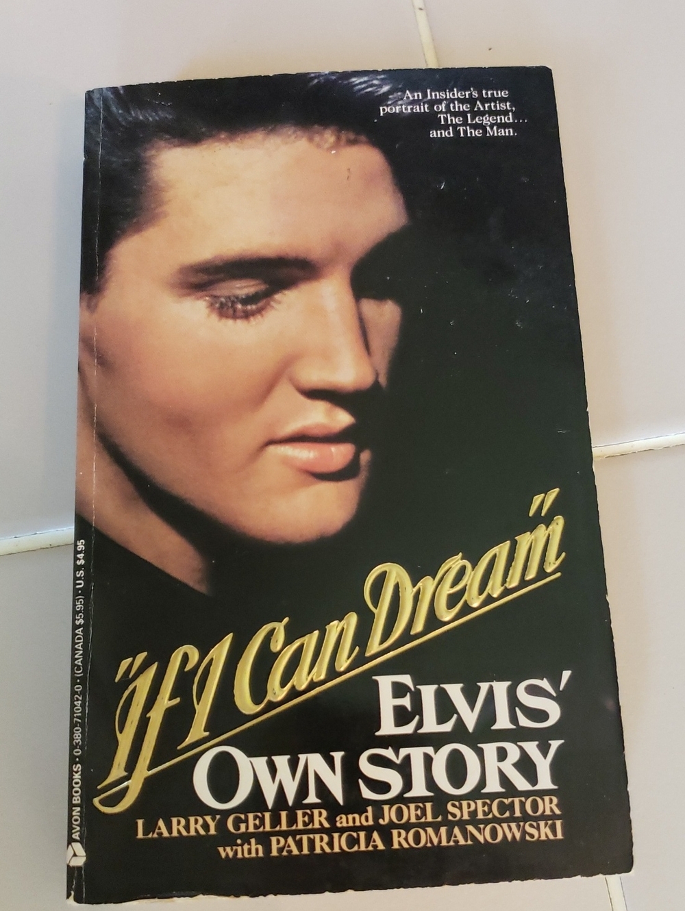 Elvis Presley" If I Can Dream" Paperback Book  Collectable Vintage